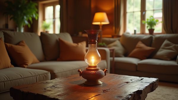 Éclairez votre décor avec une lampe à huile artisanale